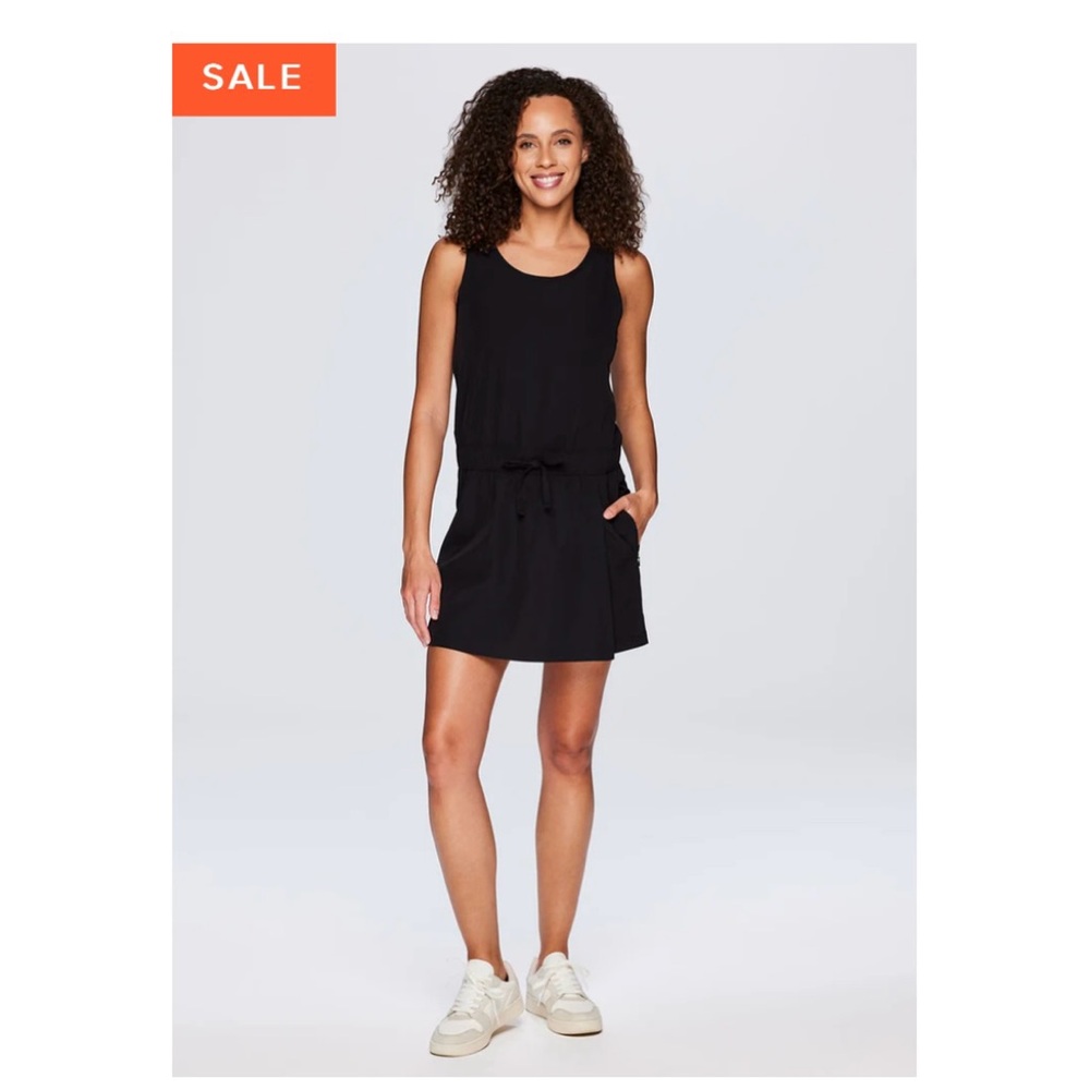 RBX Black Sleeveless Romper Dress